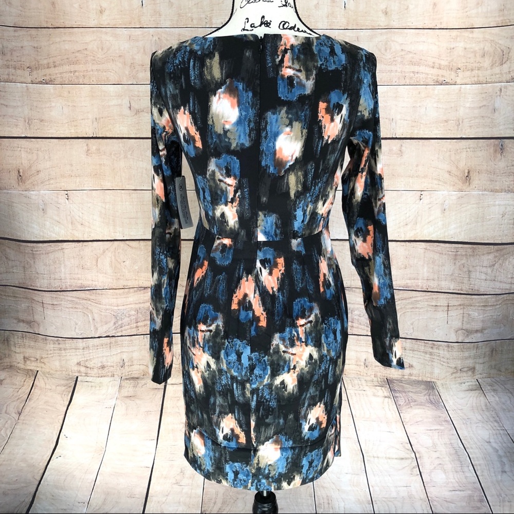 SALE❗️NYDJ JEMMA Melting Ikat Long Sleeve Dress 4P - Picture 10 of 16